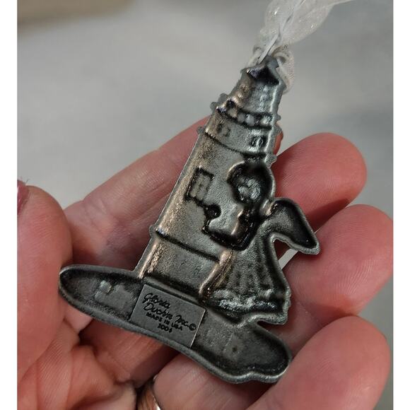 Gloria Duchin Ornament Pewter Christmas “Guiding Light” Lighthouse Memorial - Picture 3 of 7